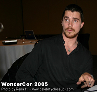 Кристиан Бейл на конференции WonderCon